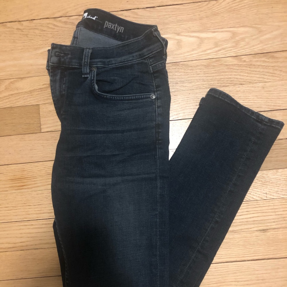 Men’s skinny jeans, dark wash